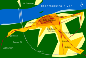 Guwahati urban morphology