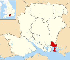 Havant UK locator map