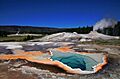 Heart Spring and Lion Geyser in Yellowstone NP