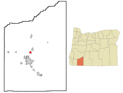 Location of White City, Oregon