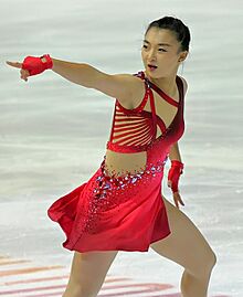 Kaori Sakamoto during her short program at the 2019 Internationaux de France