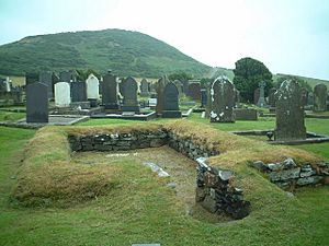 Keeill in Maughold churchyard