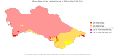 Koppen-Geiger Map TKM present