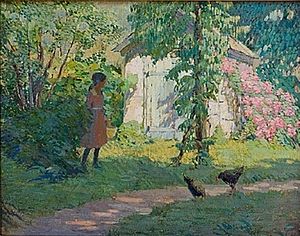 M. Elizabeth Price, Picking Flowers, 1916