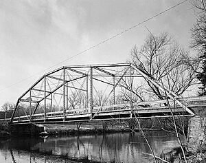 Manchester Street Bridge, Spanning Baraboo River on Manchester Street, Baraboo (Sauk County, Wisconsin)