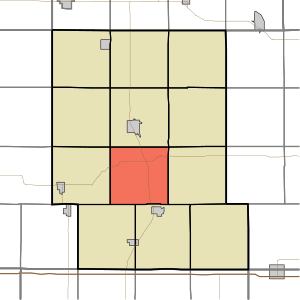 Map highlighting Hamlin Township, Audubon County, Iowa.svg