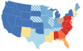 Map of US Suffrage, 1920