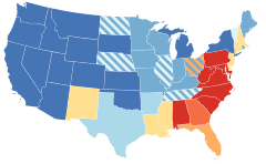 Map of US Suffrage, 1920