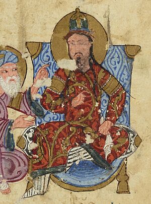 Maqama 38 Abu Zayd before the Governor of Merv (Governor detail)