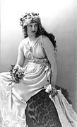 Mary Anderson as Perdita by Henry Van der Weyde 1887 derivative