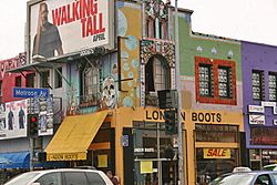 Shops on Melrose Avenue, 2006