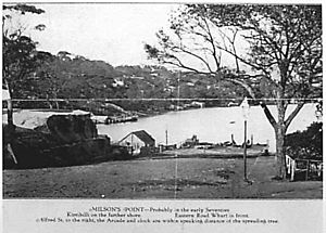 Milsons Point around 1870s