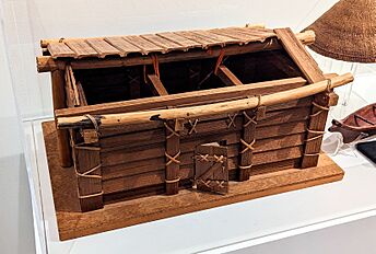 Model of a Snohomish longhouse