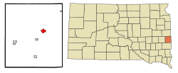 Location in Moody County and the state of South Dakota