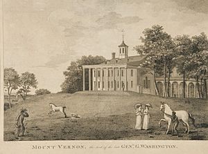 Mount Vernon The Seat of the Late Genl. Washington by S. Seymour (cropped)
