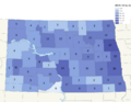NRHP North Dakota Map