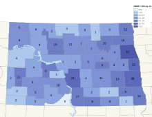 NRHP North Dakota Map.svg