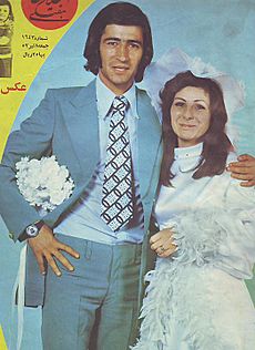 Nase Hejazi with his bride