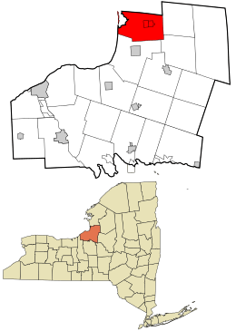 Oswego County New York incorporated and unincorporated areas Sandy Creek (town) highlighted