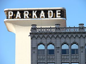 Parkade and Historic Facade - Spokane WA - USA