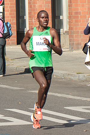 Patrick Makau Musyoki running world record at Berlin Marathon 2011