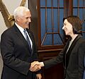 Pence meets with New Moldova PM Maia Sandu (2) (cropped)