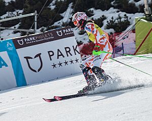 Petra Vlhova Grandvalira 2023 SL 1st run (8)