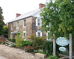 The Ralph Hardesty Stone House, a historic site in the village