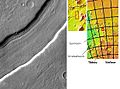 Reull Vallis lineated deposits