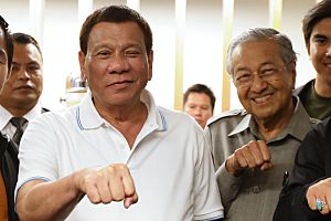 Rodrigo Duterte and Mahathir Mohamad (Pacquiao vs Matthysse)