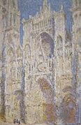 Rouen Cathedral, West Facade, Sunlight