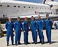 STS-117 Post Landing Crew Photo