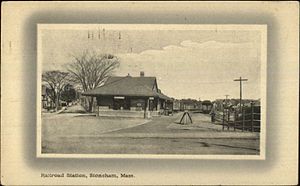 Stoneham station 1913 postcard