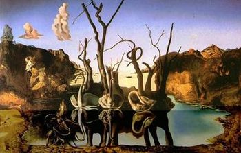 Swans reflecting elephants.jpg