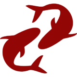 Symbole du signe astrologique des poissons
