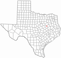 Location of Mexia, Texas