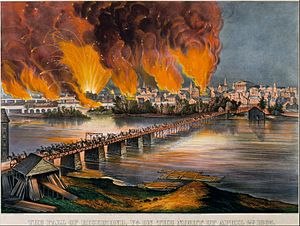 The Fall of Richmond, Virginia on the Night of April 2nd, 1865 MET DT9288