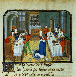 The Wedding of Peleus and Thetis Miniature in Jean Miélot's adaptation of Christine de Pisan, L'Epître d'Othéa , ca. 1460