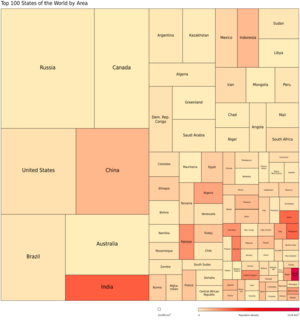 Top100 states area treemap pop-density