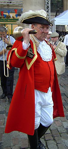 Town crier Peter Moore