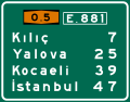 Turkey road sign B-13a 02