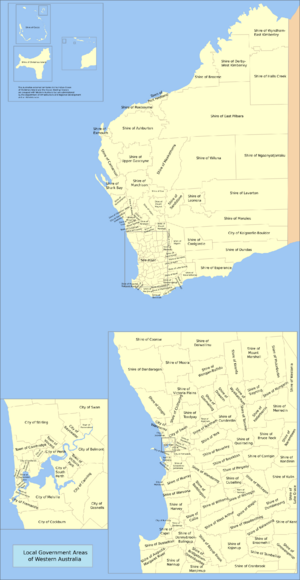 Western Australia Local Government Areas