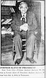 William Andrew Jackson b 1844 photographed 1938