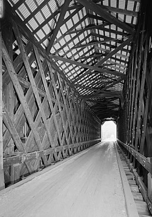 Wright's Bridge, Spanning Sugar River, former Boston & Maine Railro, Claremont vicinity (Sullivan County, New Hampshire)