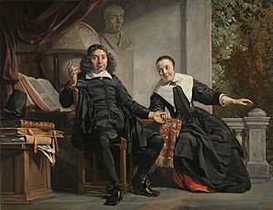 Abraham Casteleyn en zijn echtgenote Margarieta van Bancken Rijksmuseum SK-A-3280