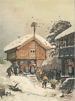 Adolph Tidemand Norsk juleskik
