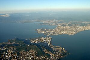 Aereal view of Florianopolis SC 69 03 2006