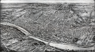 Aero view of New Brunswick, New Jersey, 1910 (cropped)