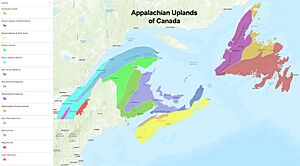 Appalachian Uplands by SubRegion