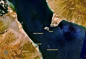 Bab el Mandeb NASA with description